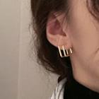 Layered Square Alloy Earring