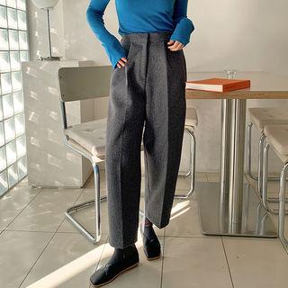 Baggy-fit Woolen Dress Pants