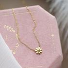 Alloy Flower Pendant Necklace As Shown In Figure - One Size