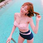 Frill Ribbon High-rise Bikini Set