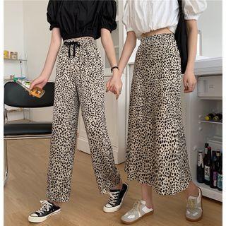 Leopard Print Wide-leg Pants / Maxi Skirt