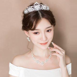 Wedding Tiara / Set : Necklace + Earring