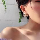 Faux Pearl Earring 1 Pair - My30521 - Faux Pearl - White - One Size