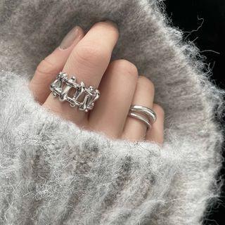 Layered Sterling Silver Ring (various Designs)