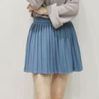 Accordion Pleated Mini Skirt