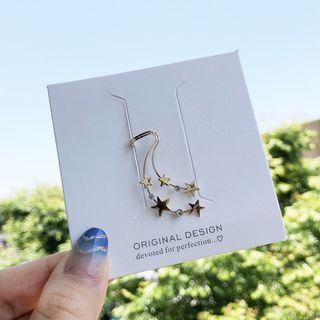 Alloy Star Earring 1 Pc - As Shown In Figure - One Size