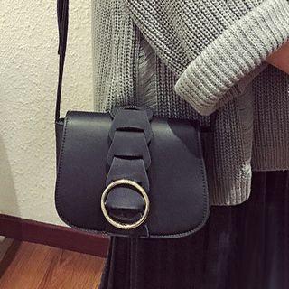 Hoop Faux Leather Shoulder Bag