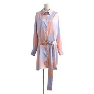 Tie-dyed Shirtdress