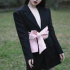 Ribbon Mini A-line Blazer Dress