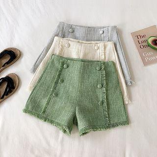 Double-breasted A-line Shorts