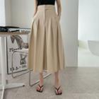 Belted Pleated Formal Culottes