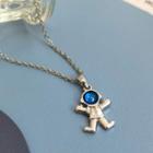 Astronaut Necklace Silver - One Size
