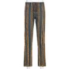 Paneled Tasseled Wide Leg Jeans