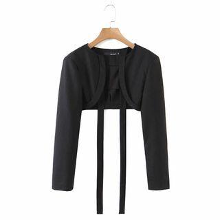Tie-strap Cropped Jacket
