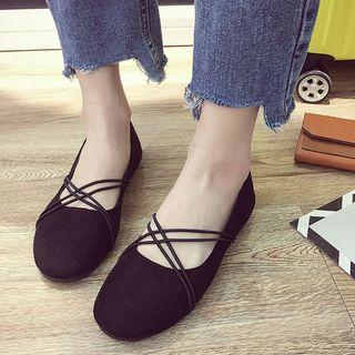 Lattice Velvet Flats