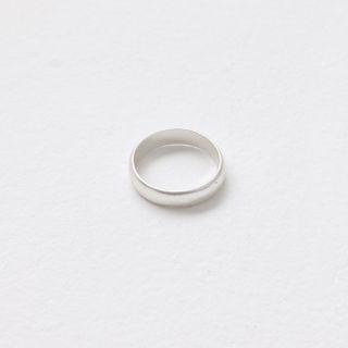 Silver Tone Band Ring Silver - One Size