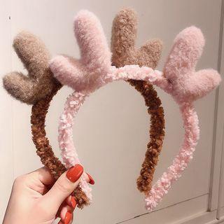 Chenille Deer Horn Headband