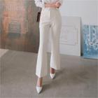 Button-front Boot-cut Pants