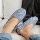 Patterned Sling-back Slippers