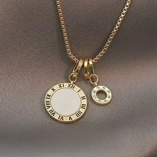 Roman Number Necklace As Shown In Figure - One Size