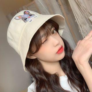 Embroidered Rabbit Bucket Hat