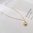 925 Sterling Silver Pendant Necklace Gold - One Size