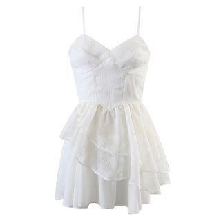 Spaghetti Strap Irregular Mini Corset Dress