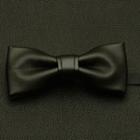 Faux-leather Bow Tie