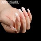 Pointed Faux Nail Tips Sm18200728 - White - One Size