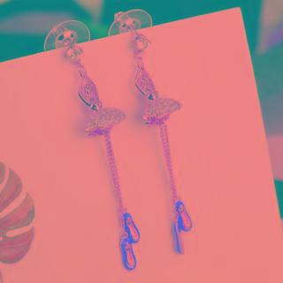 Rhinestone Ballet Dancer Drop Earring