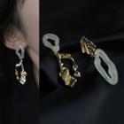 Irregular Alloy Dangle Earring 2109a# - 1 Pair - Gold - One Size