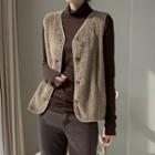 N Efct V-neck Fleece Vest