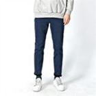 Elasticized-waist Tapered Jeans