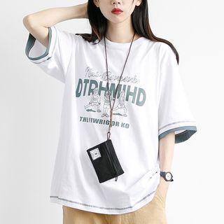 Stitch Printed Short-sleeve Tee