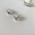 Polished Sterling Silver Open Hoop Earring 1 Pair - E321 - Silver - One Size