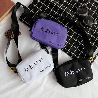 Japanese Lettering Crossbody Bag