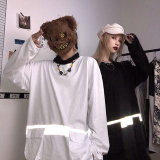 Couple Matching Reflective Long-sleeve T-shirt
