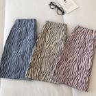 Two-tone High-waist A-line Skirt