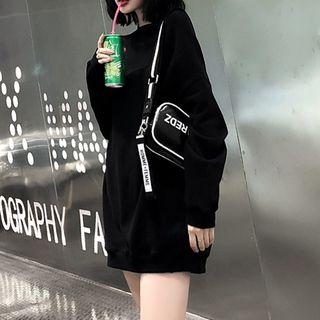 Cut Out Shoulder Ring-detail Sweatshirt