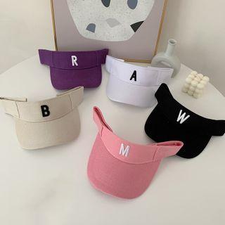 Embroidered Alphabet Visor Hat