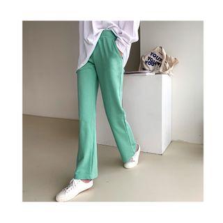 Band-waist Straight Sweatpants