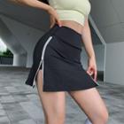Zipped Mini Sports Skirt