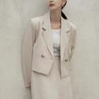 Formal 2-button Crop Blazer
