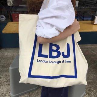 Lettering Print Canvas Tote Bag As Shown In Figue - One Size