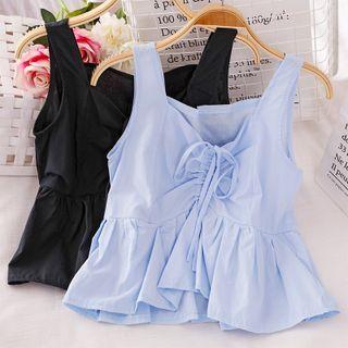 Sleeveless Tie-strap Top