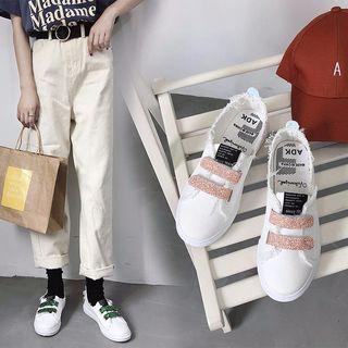 Adhesive Strap Canvas Sneakers
