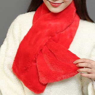 Plain Fleece Keyhole Scarf