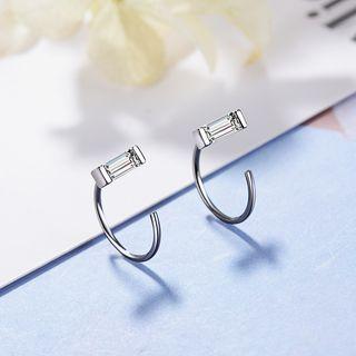 Small Pull Through Hoop Earring