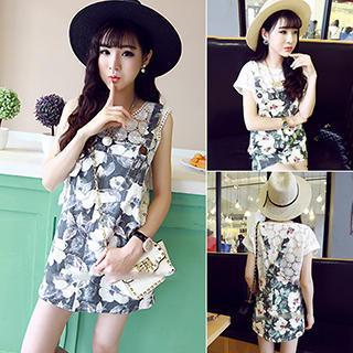Floral Jumper Skirt