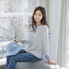 Pocket-front Stripe-back Henley